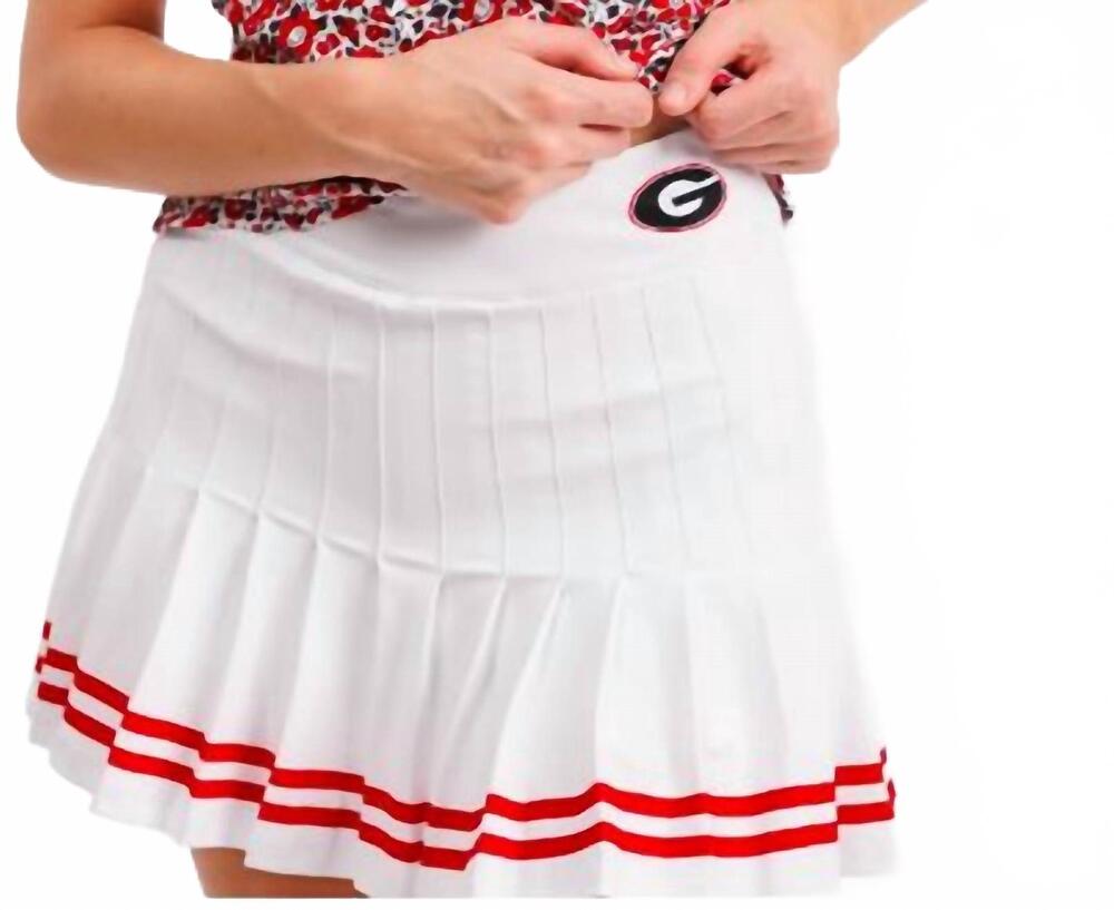 NEW SMITH & QUINN women's gwen skort in white/georgia red